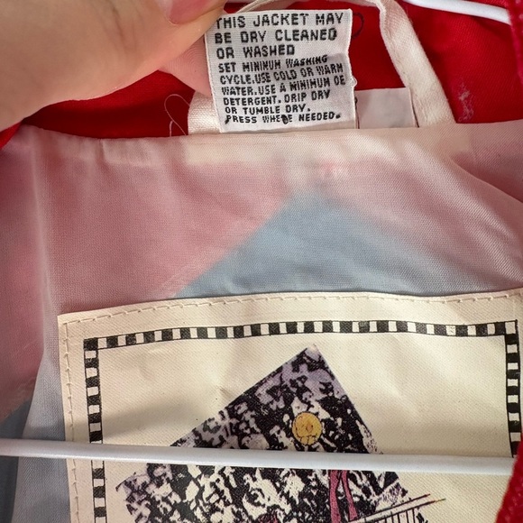 Vintage NWT Mighty Mac, youth size 7, Red and Blue 'Spike It!' Jacket. Zip up - Picture 3 of 10